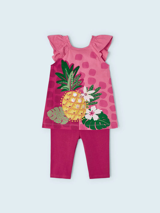 Completo t-shirt e leggins bambina