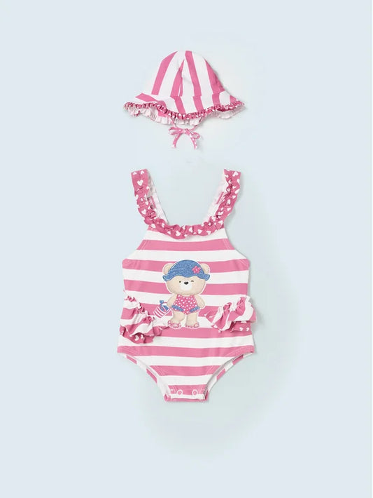 Costume e cappellino neonata