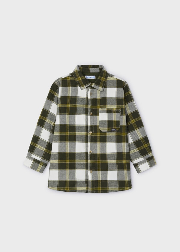 Overshirt quadri bambino
