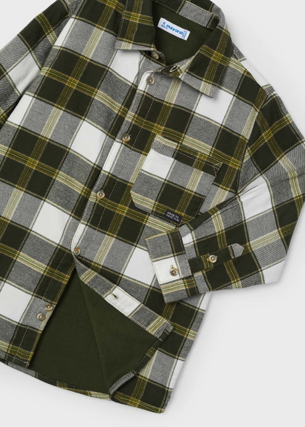 Overshirt quadri bambino