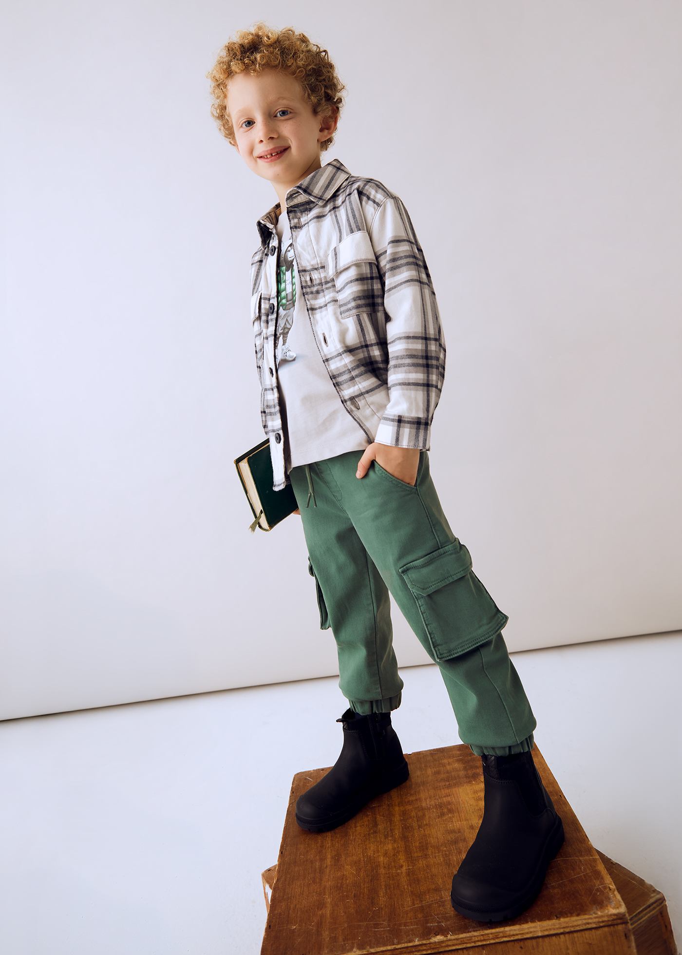 Pantalone cargo soft bambino