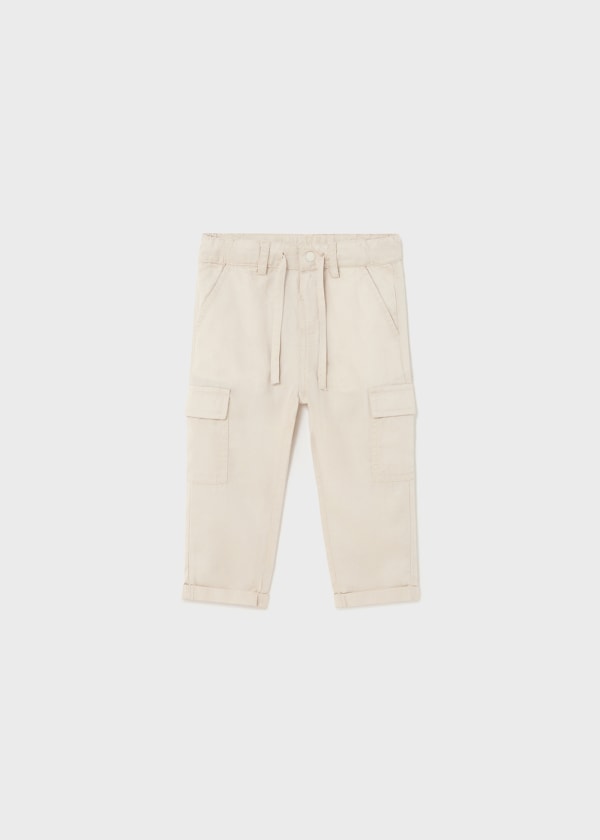Pantalone chino cargo TENCEL™ Lyocell neonato