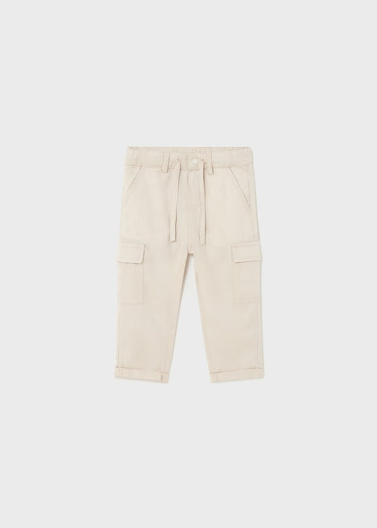 Pantalone chino cargo TENCEL™ Lyocell neonato