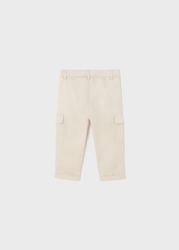Pantalone chino cargo TENCEL™ Lyocell neonato