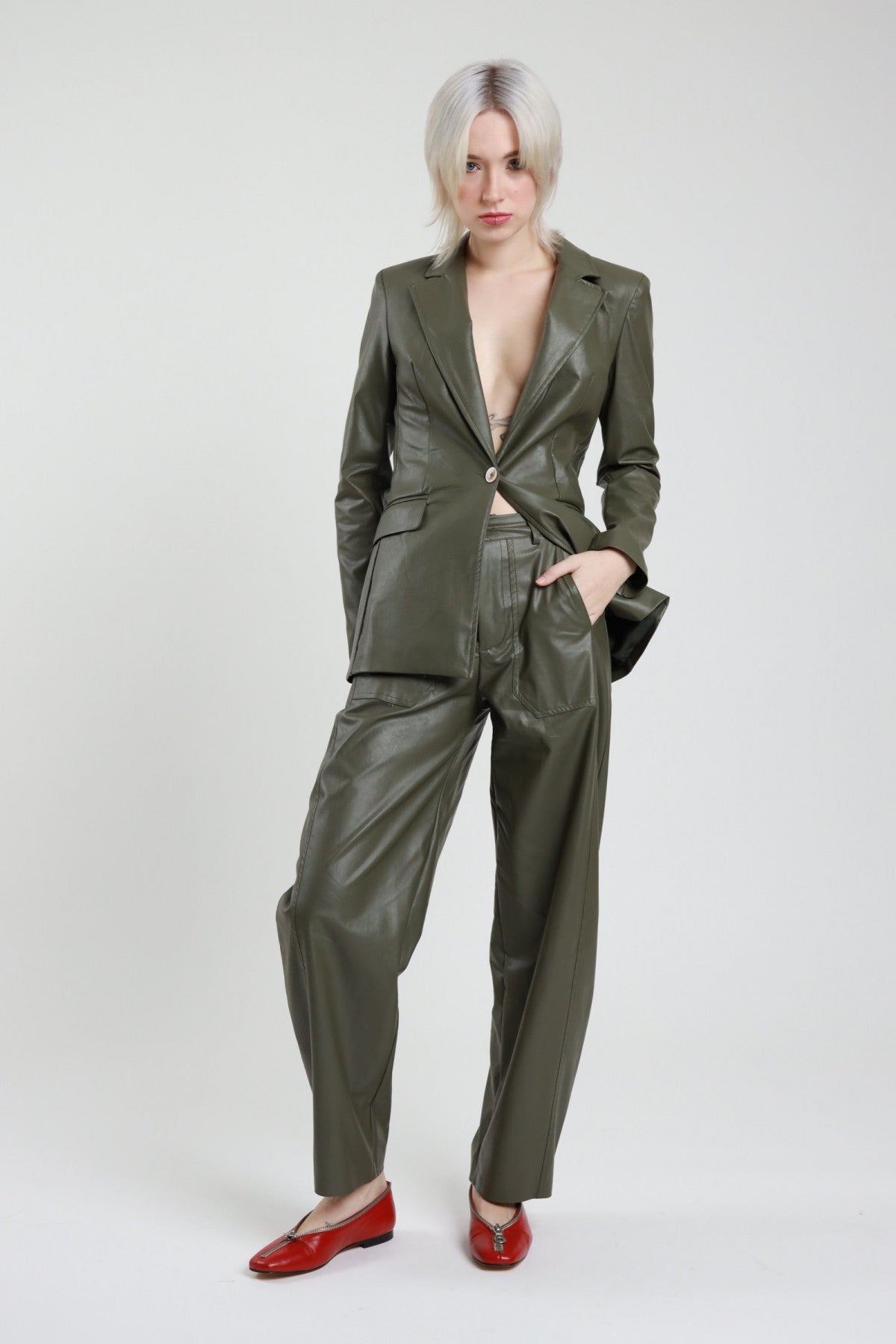 Pantalone ecopelle