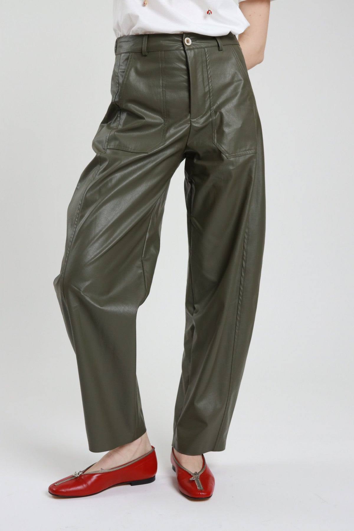 Pantalone ecopelle