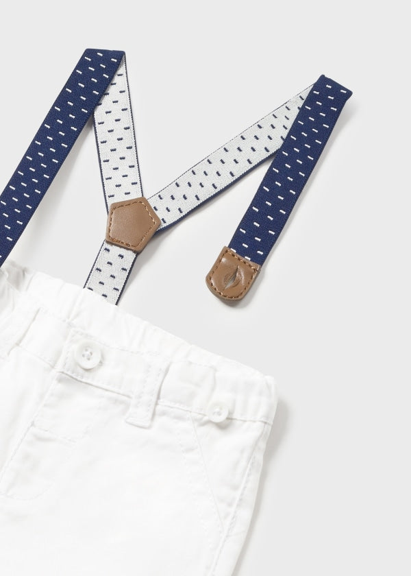 Pantalone lungo con bretelle Better Cotton neonato