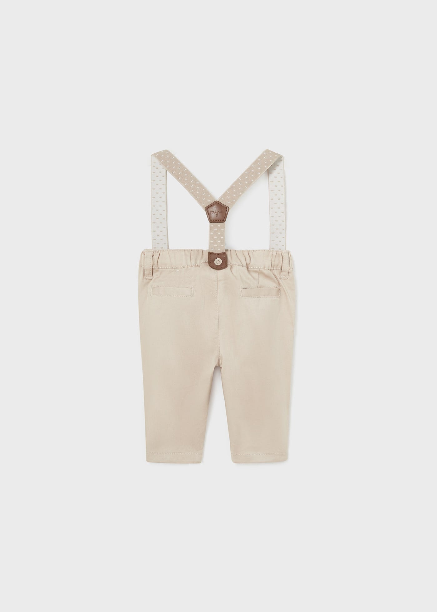 Pantalone lungo con bretelle Better Cotton neonato