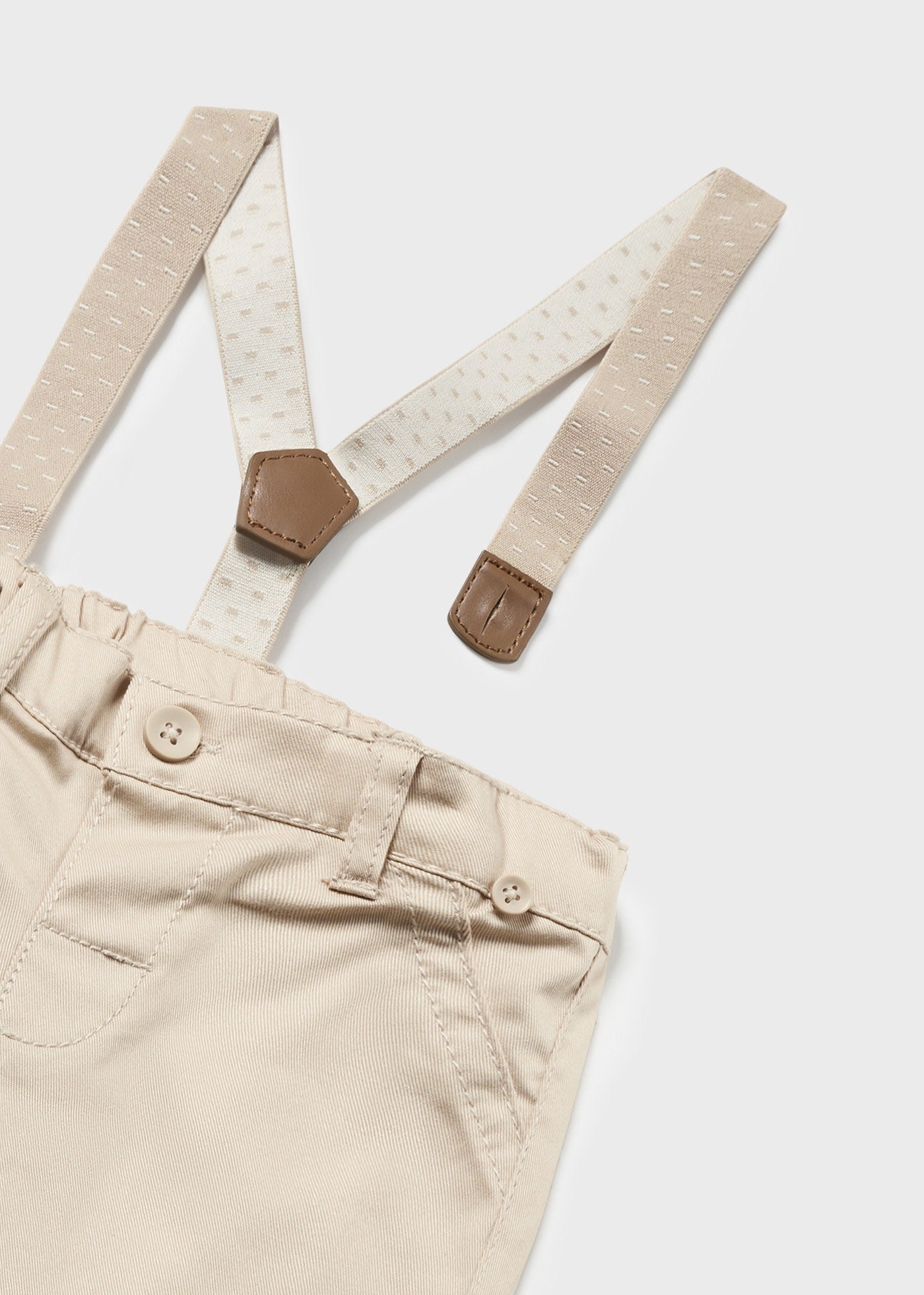Pantalone lungo con bretelle Better Cotton neonato