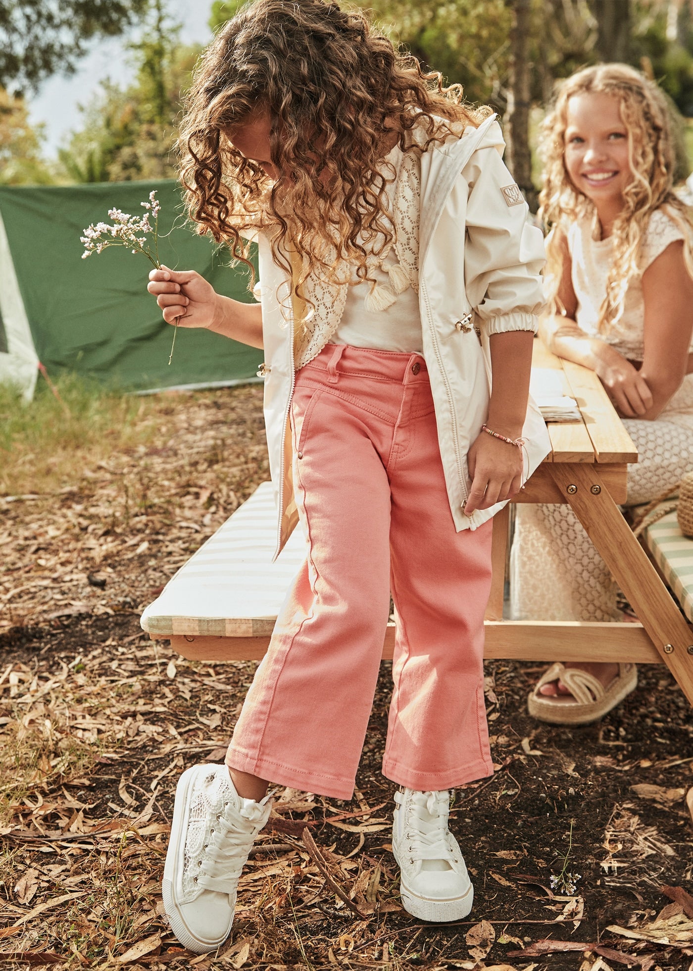 Pantalone twill bambina