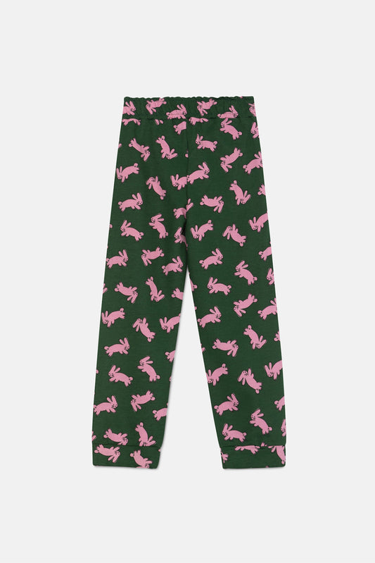 Pantaloni da jogging bambina con stampa di conigli