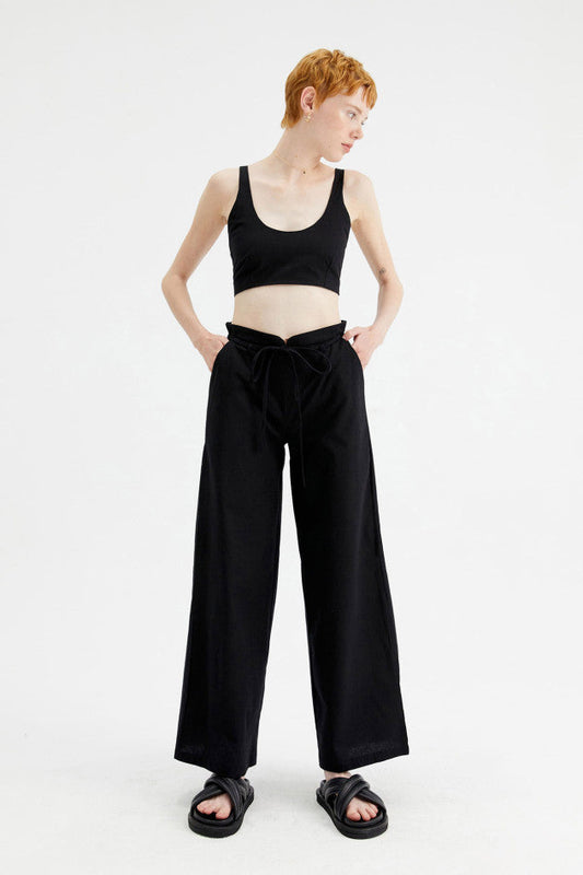 Pantalone lungo gamba dritta