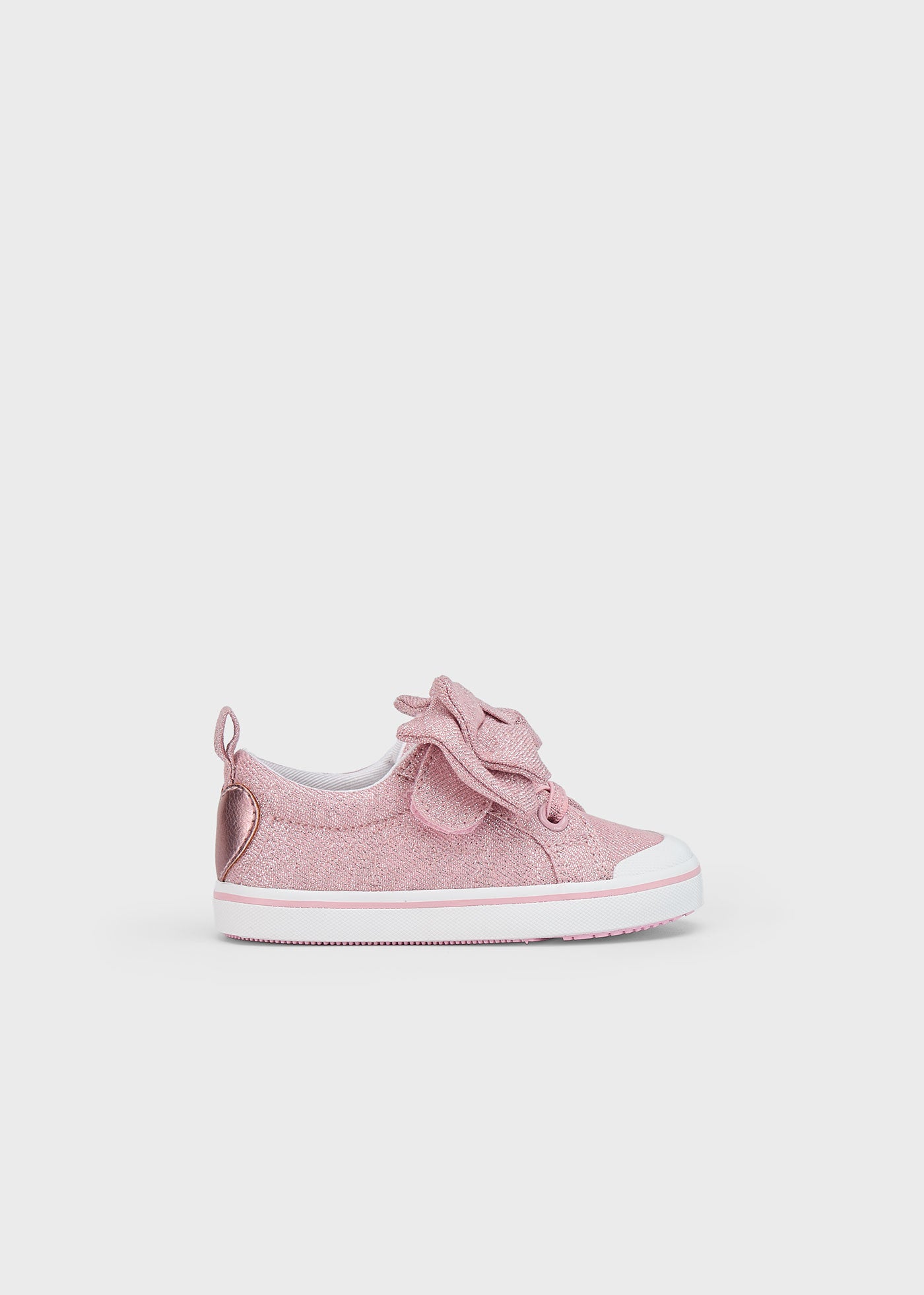 Scarpe sportive fiocco tela bimba
