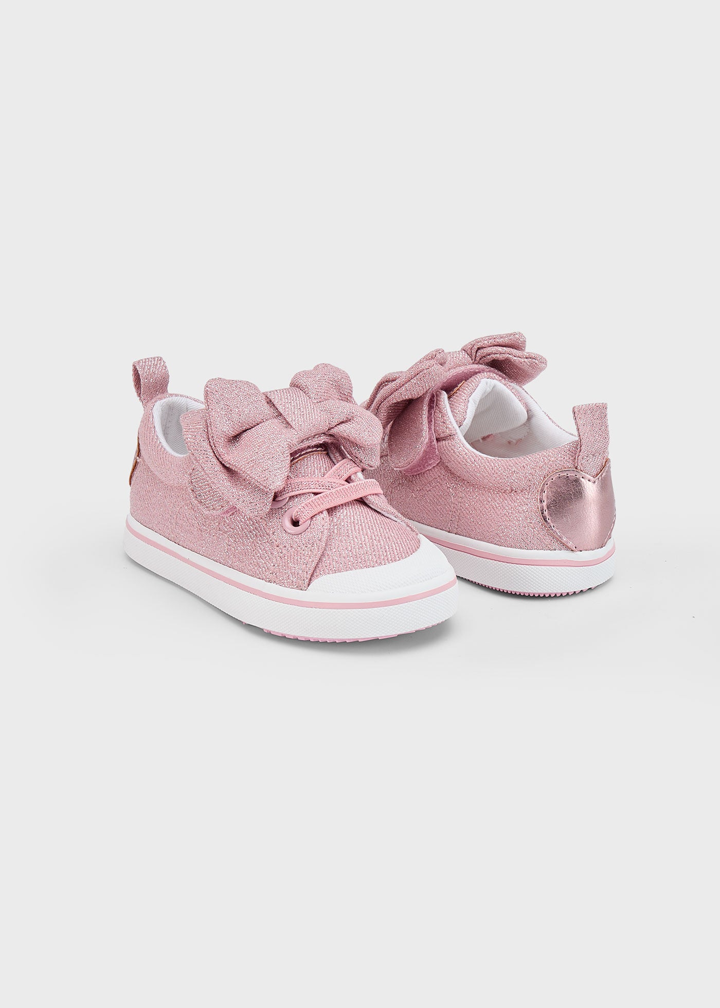 Scarpe sportive fiocco tela bimba