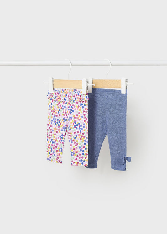Set 2 leggings Better Cotton neonata