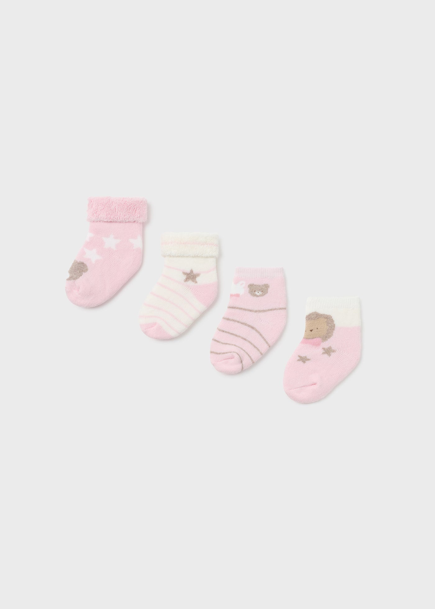 Set 4 calze cotone organico neonato