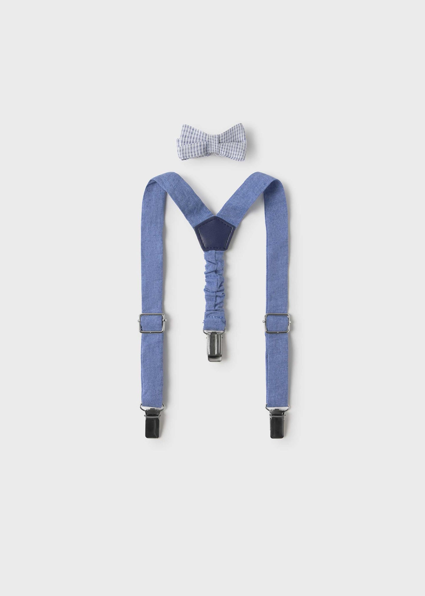 Set bretelle e papillon neonato