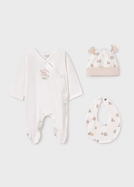 Set regalo 3 pezzi con pigiama neonato