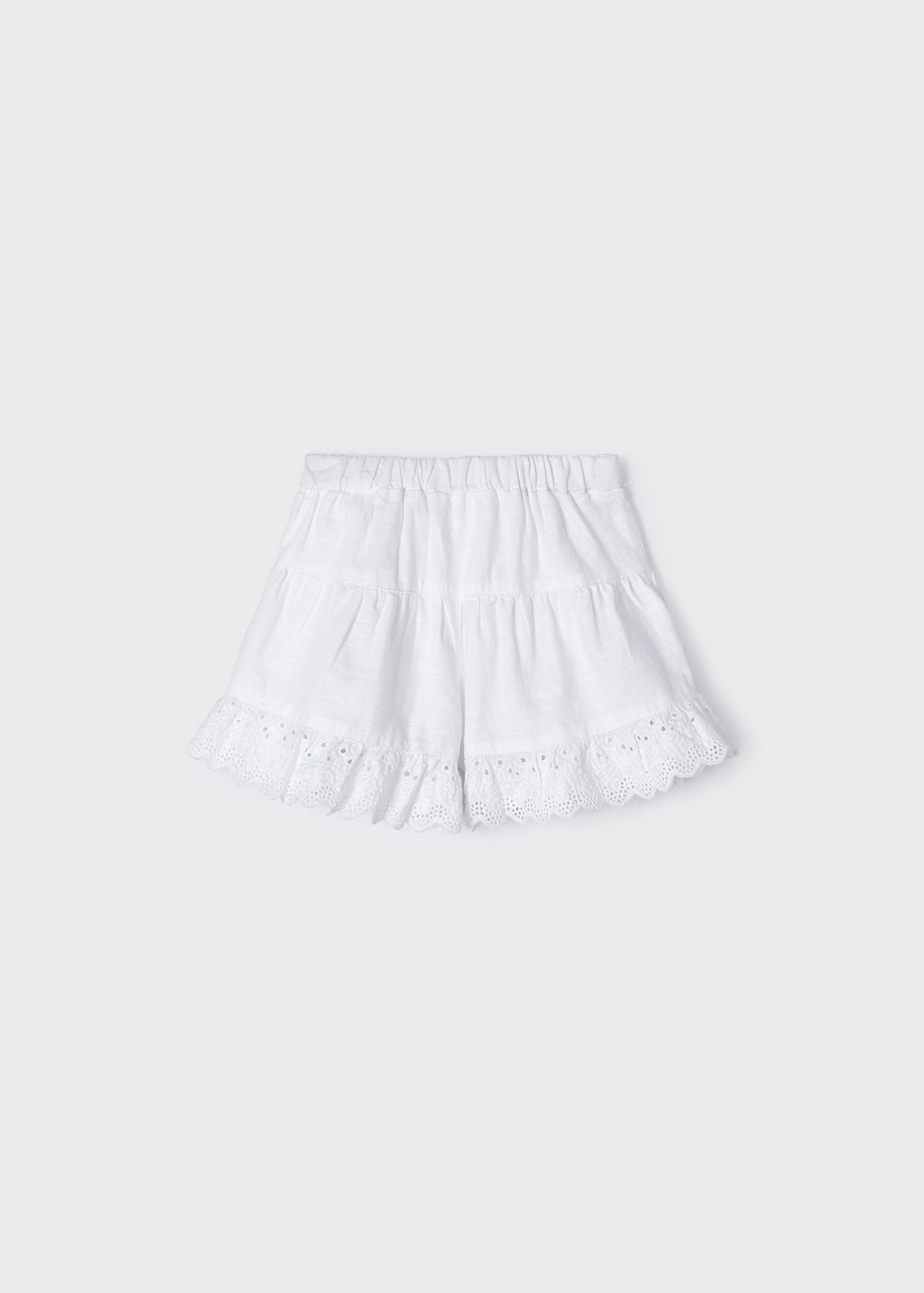 Short volant traforati bambina