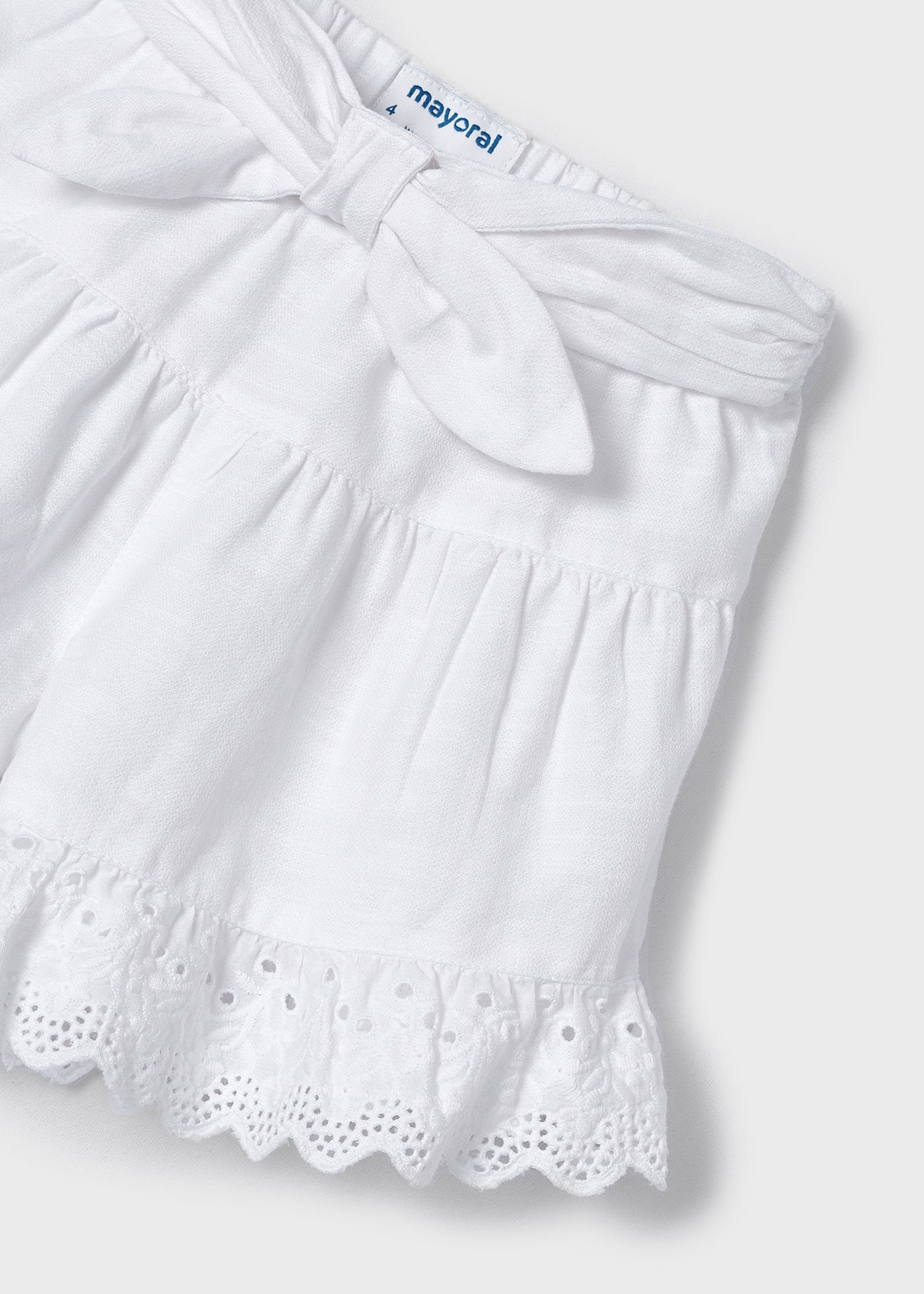 Short volant traforati bambina