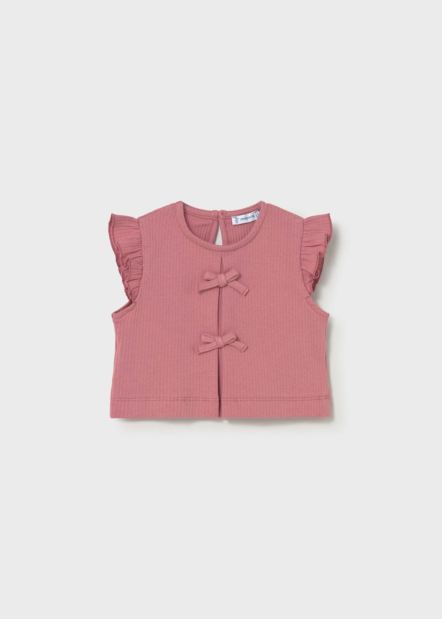 Top canalé fiocchi neonata