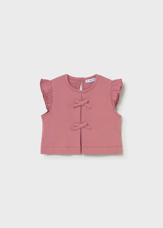 Top canalé fiocchi neonata