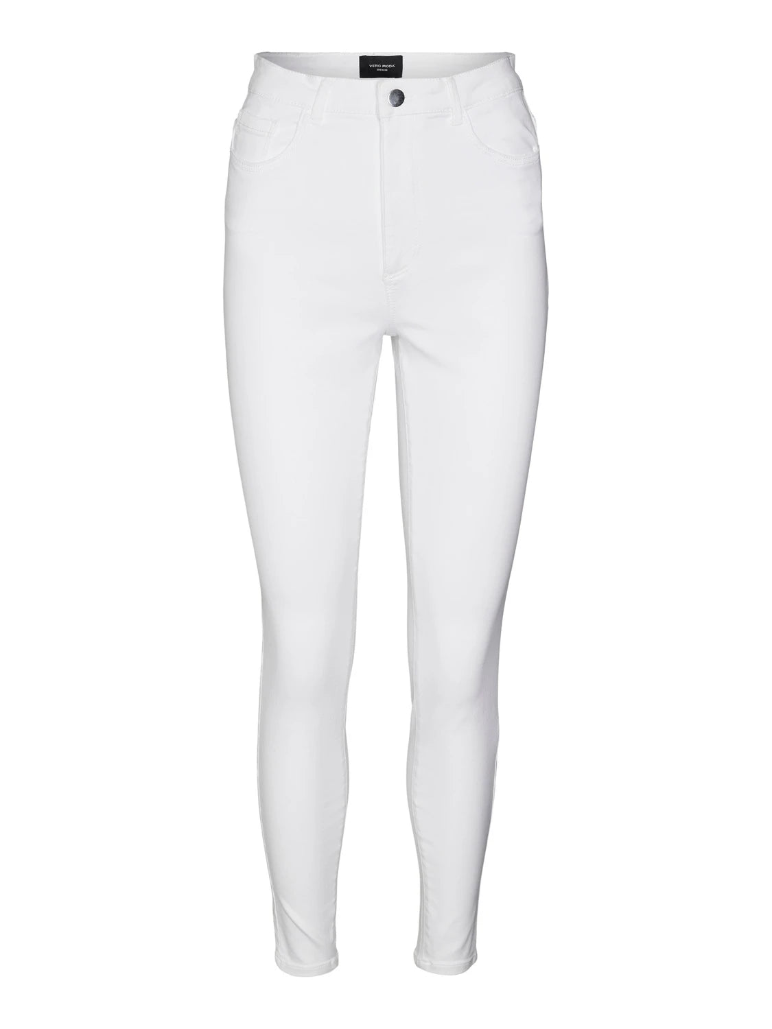 Jeans straight a vita alta