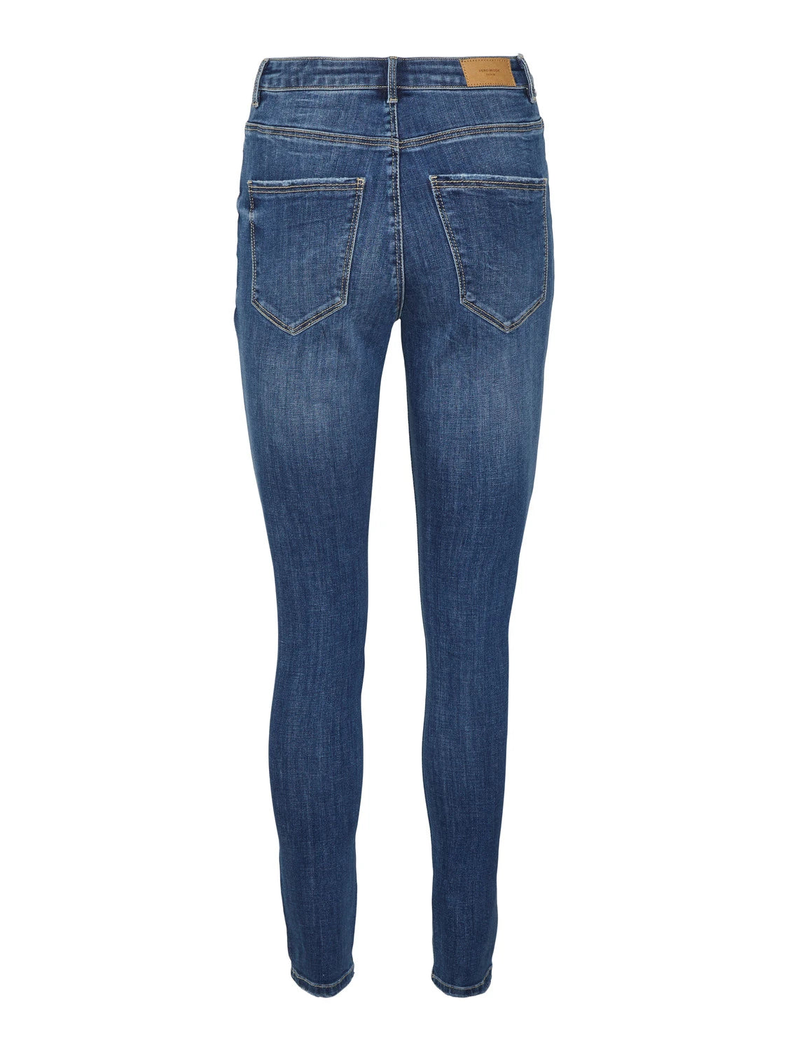 Jeans straight a vita alta