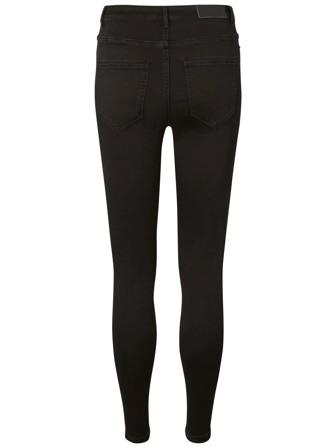 Jeans straight a vita alta