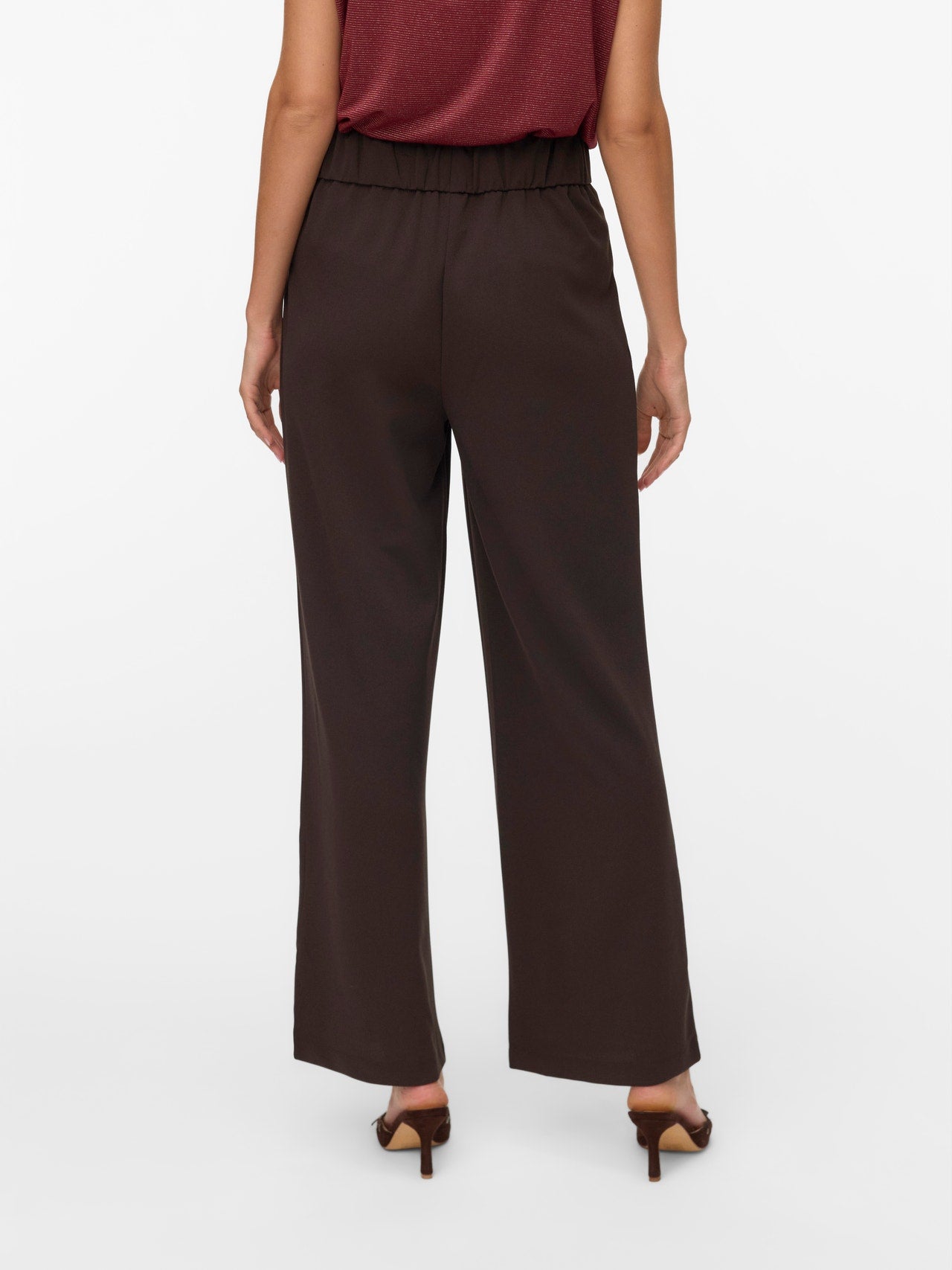 Pantalone cioccolato con bottoni