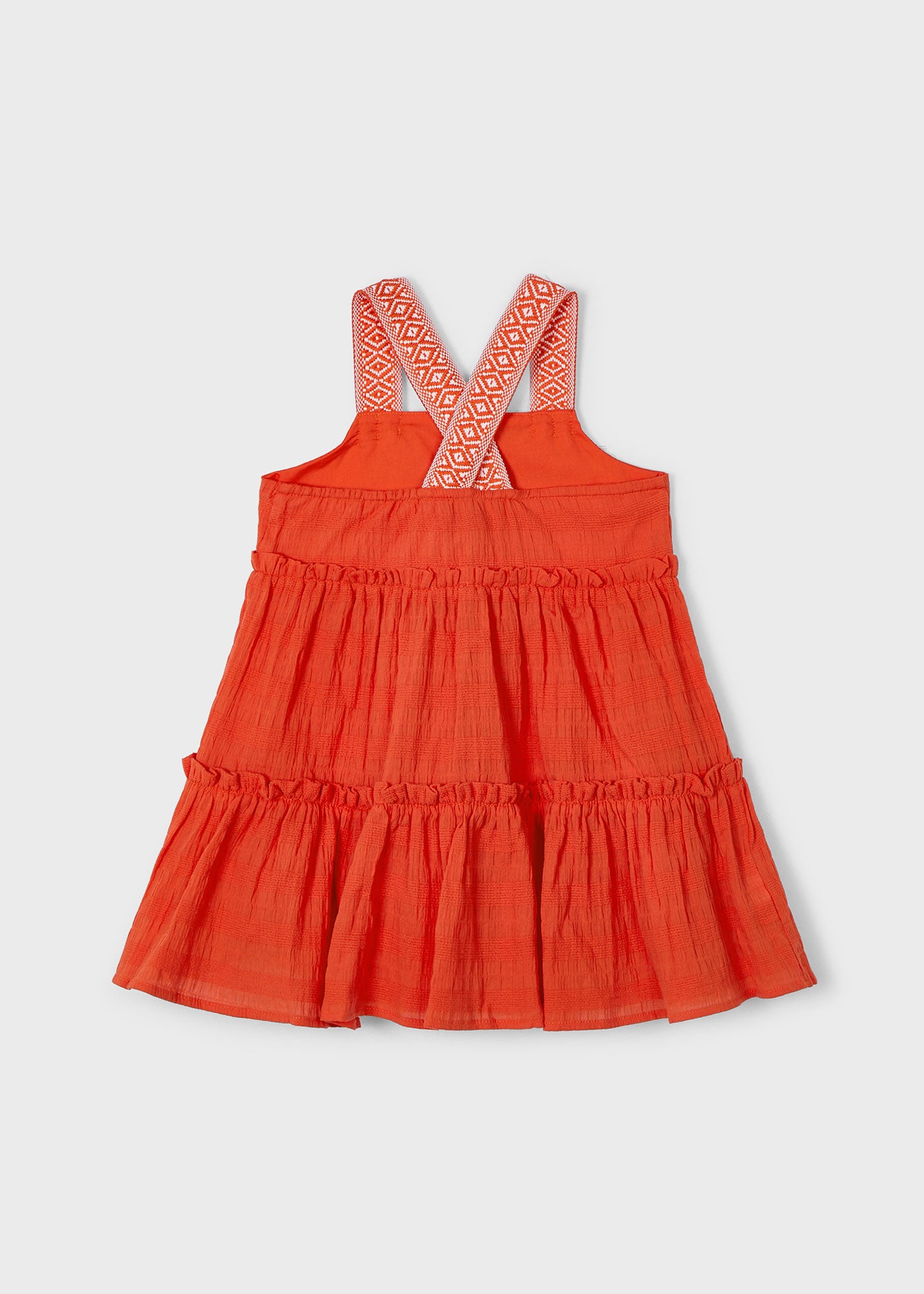 Vestito bretelle fantasia bambina