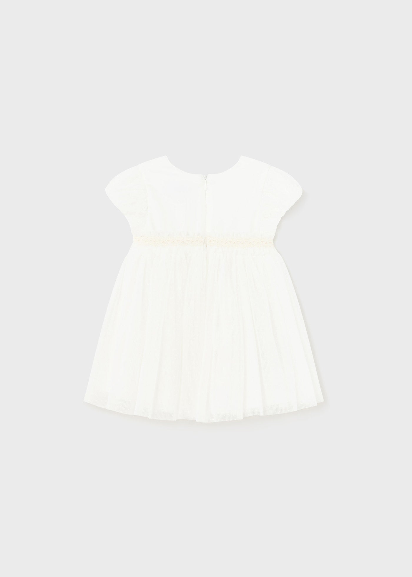 Vestito combinato tulle plissettato bimba