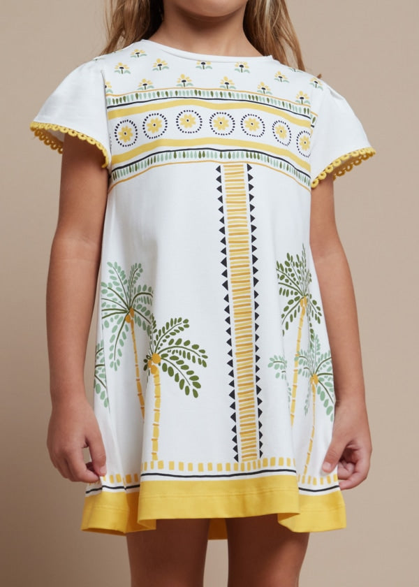 Vestito palme Better Cotton bambina