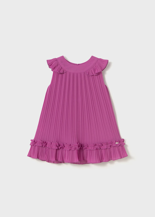 Vestito plissettato chiffon bimba