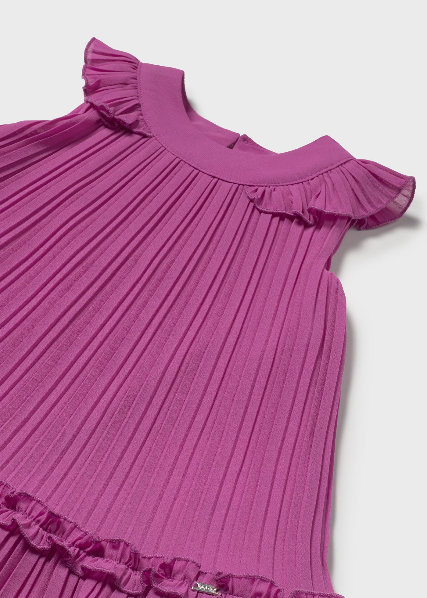 Vestito plissettato chiffon bimba