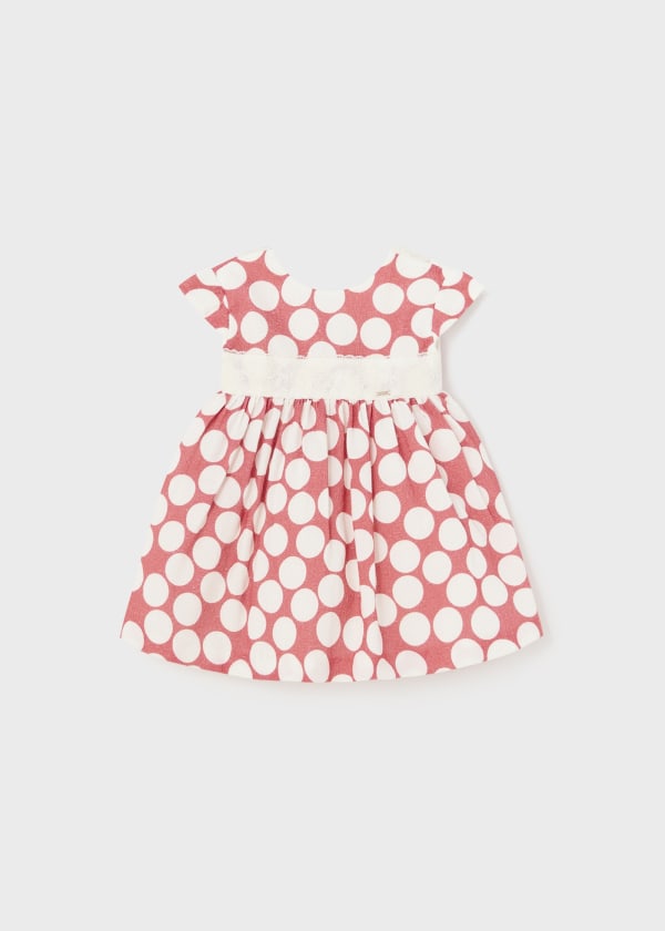 Vestito pois jacquard neonata