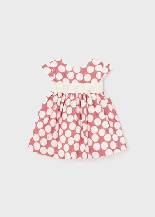 Vestito pois jacquard neonata