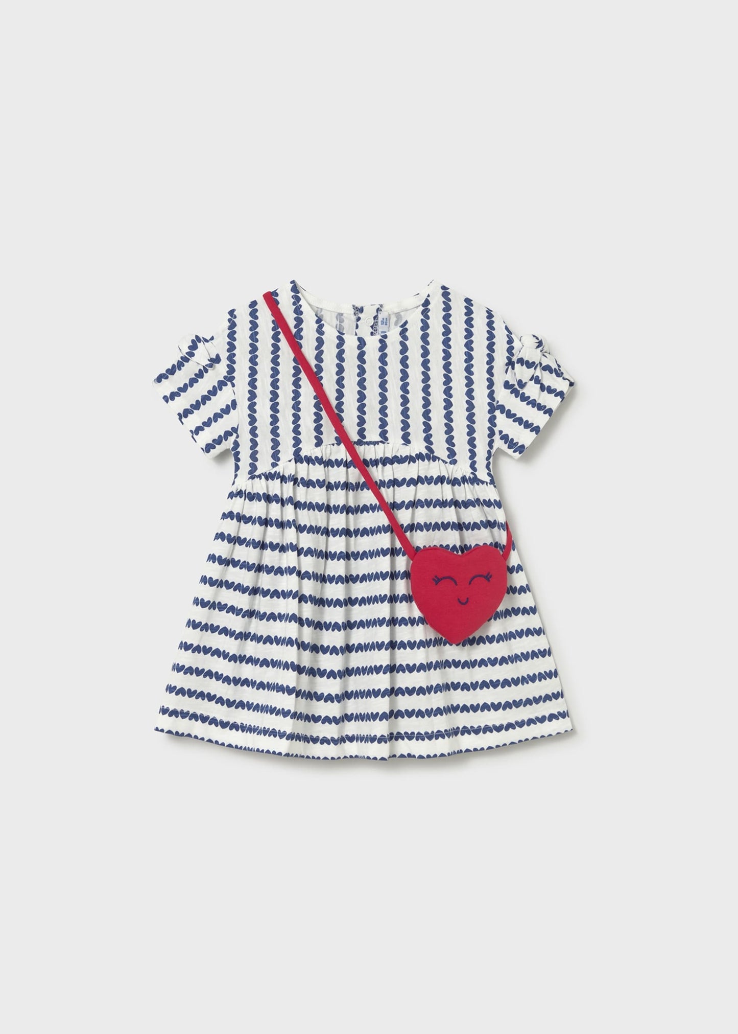 Vestito stampato con borsa neonata