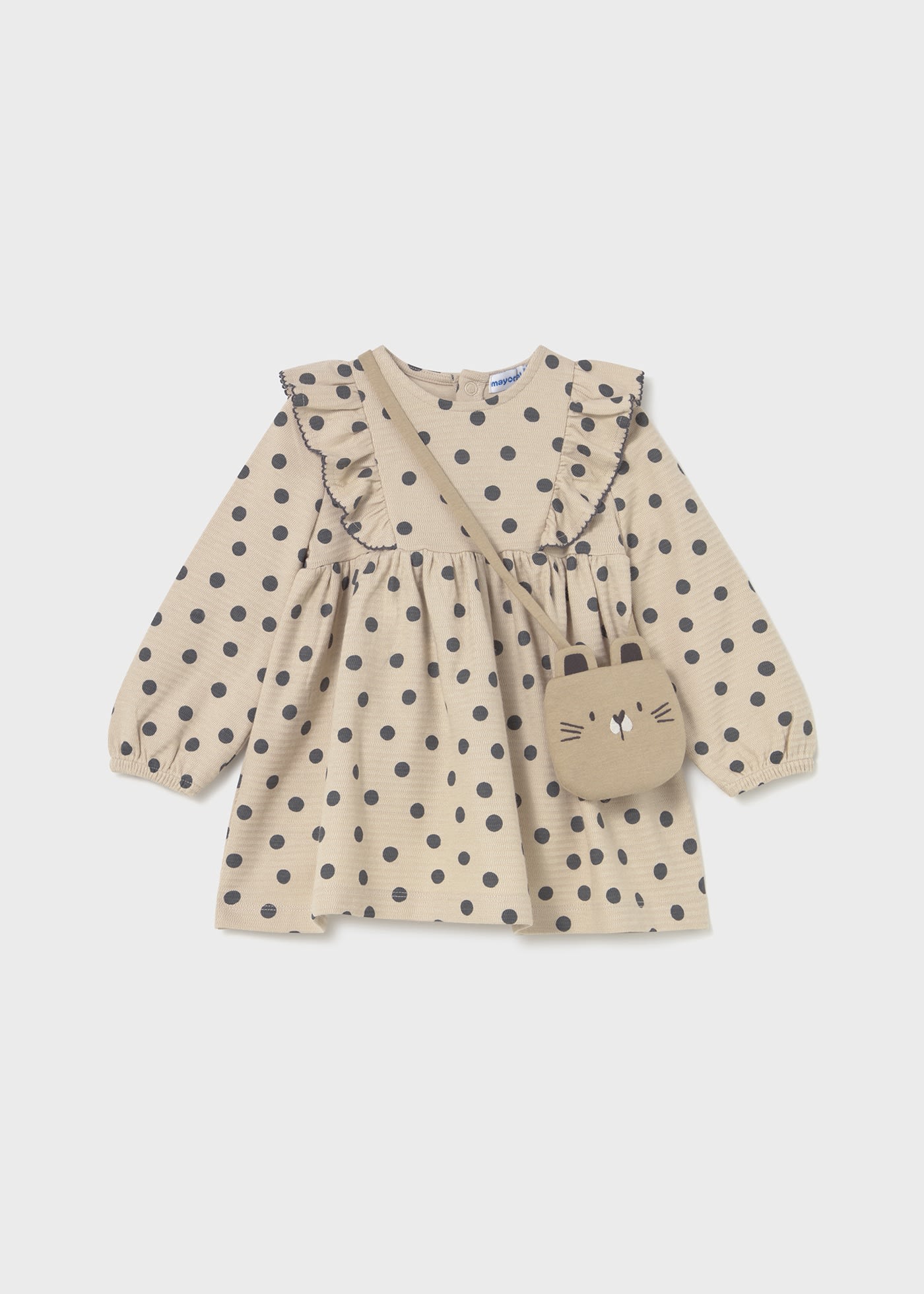 Vestito stampato con borsa