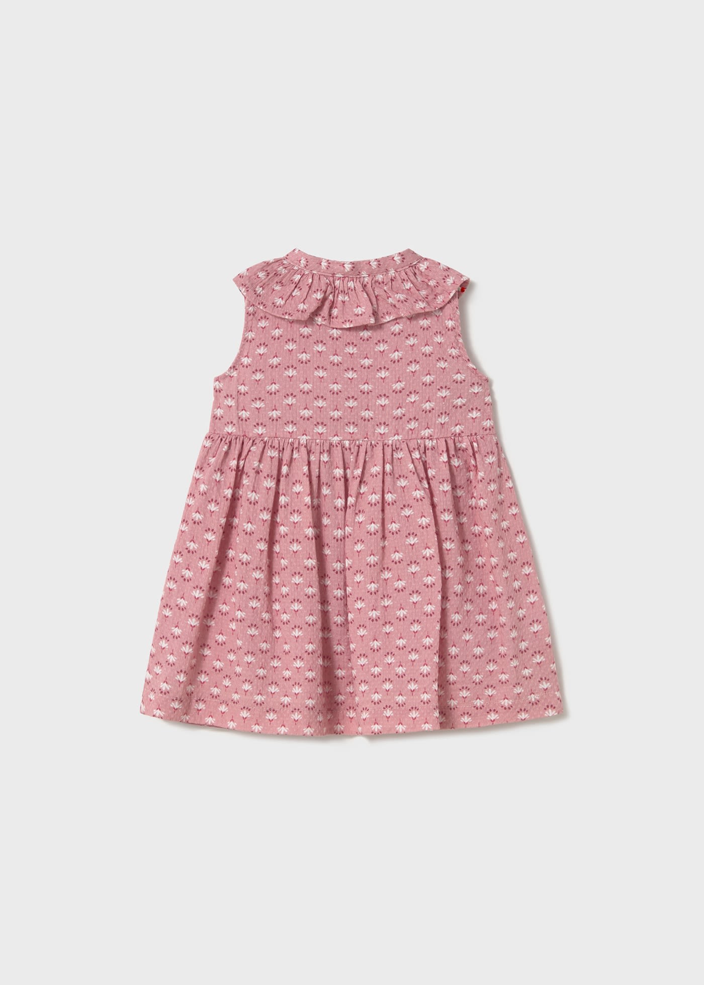 Vestito stampato con bottoni bimba