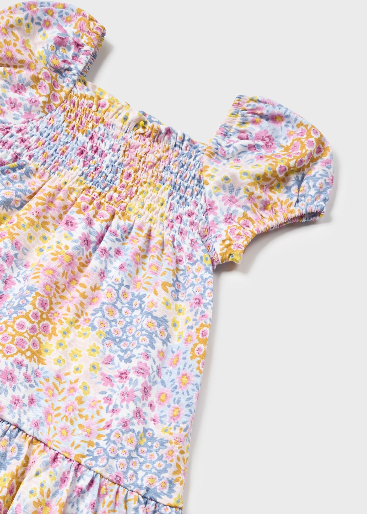 Vestito stampato con fascia bimba
